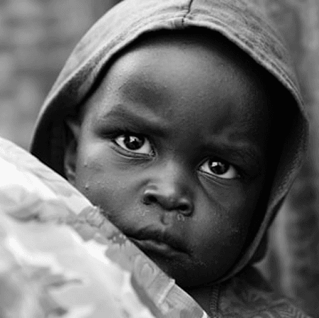 Portrait of a child supported by A'khira Charity programs